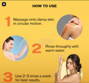 Inatur Vitamin C Sugar Scrub for Glowing Skin - 200g Body Scrub