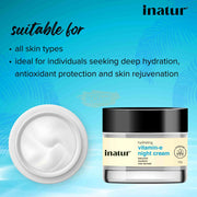 Inatur Vitamin E Night Cream 50g Face Moisturizer