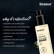 Inatur Charcoal Face Wash 100ml