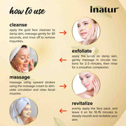 Inatur Gold Facial Kit (4x25g)