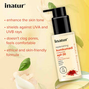 Inatur Kumkumadi Sunscreen with SPF30 50ml