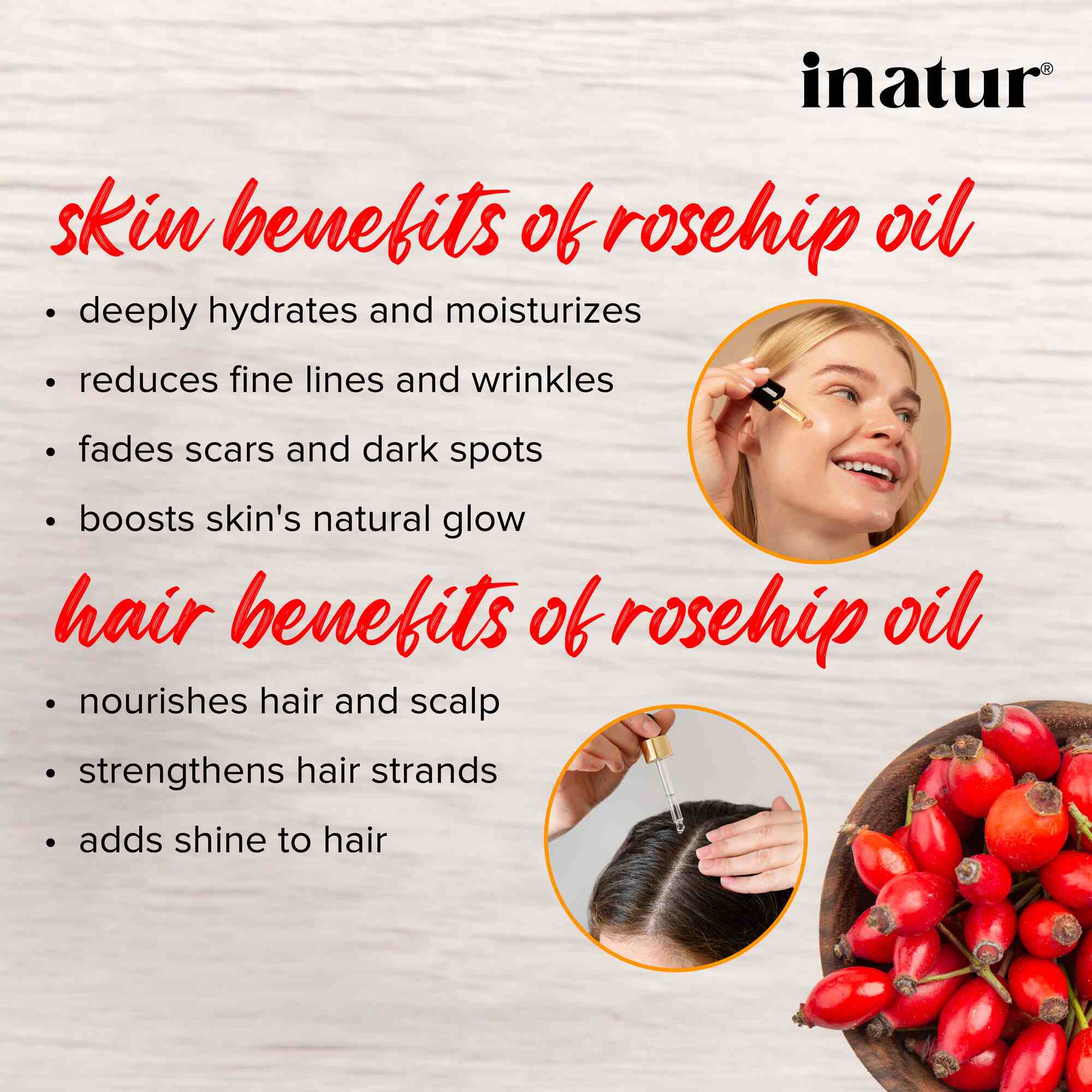 Inatur Rosehip Oil 30ml – BGlam Mauritius