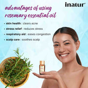 Inatur Rosemary Pure Essential Oil 12ml