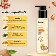 Inatur Sandal Face Wash 100ml