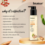 Inatur Sandal Face Wash 100ml