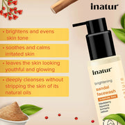 Inatur Sandal Face Wash 100ml