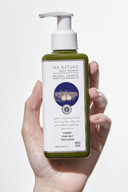 IVA NATURA Pure Salt Face Scrub 125ml | Vegan Exfoliating Care Face Scrub