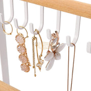 Jewelry Display Stand | White Metal & Wood (Organizer only) Jewelry Holder