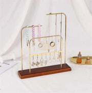 Jewelry Display Stand With Wooden Base (Organizer only) Jewelry Holder