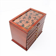 Jewelry Organizer with 5 Drawers - Brown Fashion Jewelry