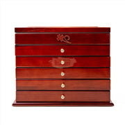 Jewelry Organizer with 5 Drawers - Brown Fashion Jewelry