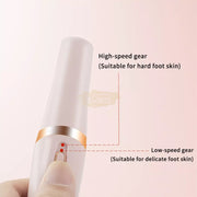 Jianlet USB Rechargeable Foot File with 2 Rollers Foot File