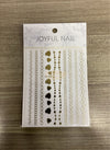 Joyful Nail Stickers | JO-848 | Gold Nail Art