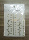 Joyful Nail Stickers | JO-856 | Gold Nail Art