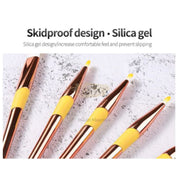 Kabuki Premium Synthetic Makeup Eyeliner Brush Purple Makeup Accessories