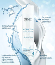 Okay Professional Keratin Smooth Shampoo 300ml | For Damaged & Dry Hair