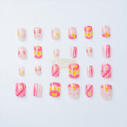 Kids Press On Nails Set - Glamfatasy Amazing Gel Look - F676-7 Press On Nails