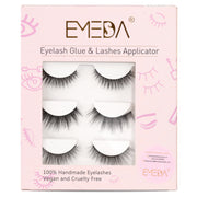 EMEDA 3D Lash Kit 2 | 3 Pairs | Mixed Style (Glue & Lash Applicator included)