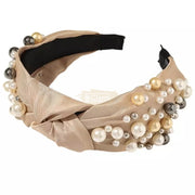 Knotted Pearl Headband Nude Hair Accessories