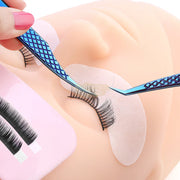 L-Shaped Anti-static Eyebrow Tweezers with diamond Grip Lash Extension Accessories