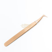 L-Shaped Tweezers Bronze Lash Extension Accessories
