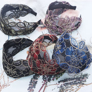 Lace Flower Wide Headband Hair Accessories