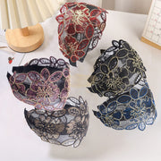 Lace Flower Wide Headband Hair Accessories