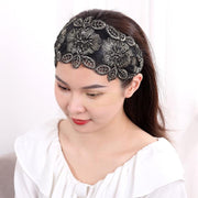 Lace Flower Wide Headband Hair Accessories
