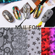Lace Nail Foil Transfer Set (10 rolls) - Available in 5 designs Nail Art Tool