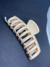 Large Claw Hair Clip | 11 cm | Cream Glossy Hair Claws & Clips