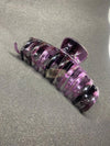 Large Claw Hair Clip | 11 cm | Translucent Purple Black Hair Claws & Clips