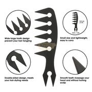 Large Wide-Tooth Comb Hair Brush