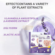 Foot Peel Mask | Exfoliating | Lavendar (5 pairs) Foot Mask