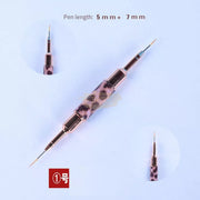 Leopard Print Double-Sided Nail Art Liner Brush (price per piece) 5/7mm Nail Art Brush