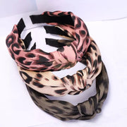 Leopard Print Knotted Wide Headband Design 12 Hair Accessories