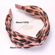 Leopard Print Knotted Wide Headband Design 12 Hair Accessories