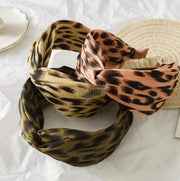 Leopard Print Knotted Wide Headband Design 12 Hair Accessories