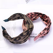 Leopard Print Knotted Wide Headband Design 12 Hair Accessories