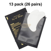 Lint Free Under Eye Gel Patch for Eyelash Extensions | Black (1 pair per pack) 13 Packs (13 pairs) eyelash Patch