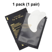 Lint Free Under Eye Gel Patch for Eyelash Extensions | Black (1 pair per pack) 1 Pack (1 pair) eyelash Patch