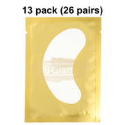 Lint Free Under Eye Gel Patch for Eyelash Extensions | Gold (1 pair per pack) 13 Packs (13 pairs) eyelash Patch