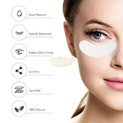 Lint Free Under Eye Gel Patch for Eyelash Extensions | Gold (1 pair per pack) eyelash Patch