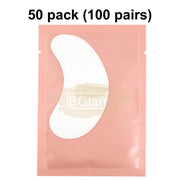 Lint Free Under Eye Gel Patch for Eyelash Extensions | Pink (1 pair per pack) 50 Packs (50 pairs) eyelash Patch