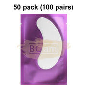 Lint Free Under Eye Gel Patch for Eyelash Extensions | Purple (1 pair per pack) 50 Packs (50 pairs) eyelash Patch