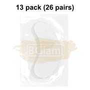 Lint Free Under Eye Gel Patch for Eyelash Extensions | White (1 pair per pack) 13 Packs (13 pairs) eyelash Patch