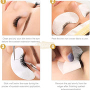 Lint Free Under Eye Gel Patch for Eyelash Extensions | White (1 pair per pack) eyelash Patch