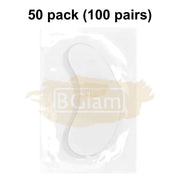 Lint Free Under Eye Gel Patch for Eyelash Extensions | White (1 pair per pack) 50 Packs (50 pairs) eyelash Patch