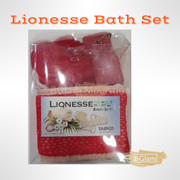 Lionesse Bath Set Red Bathroom Accessories