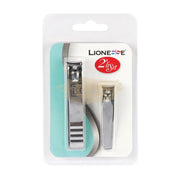 Lionesse Stainless Steel Nail Clipper 2 in 1 Set Nail Art Kits & Accessories