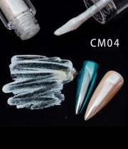 Liquid Chrome Nail Polish Mirror Effect Pigment CM04